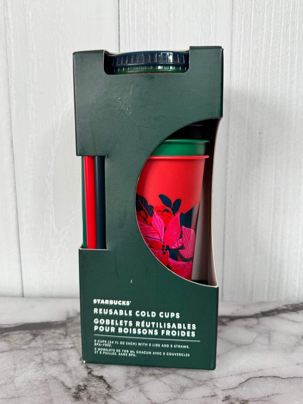 Starbucks 2021 Christmas Reusable Cold Cups